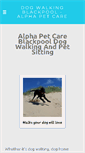 Mobile Screenshot of alpha-pet-care.co.uk